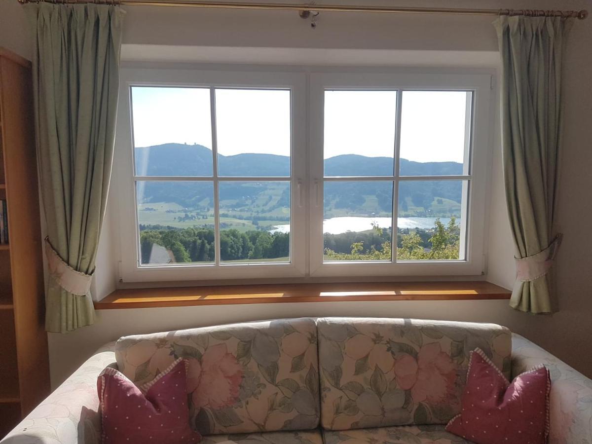 Wunderschoene Ferienwohnung Mit Seeblick Zell am Moos Ngoại thất bức ảnh