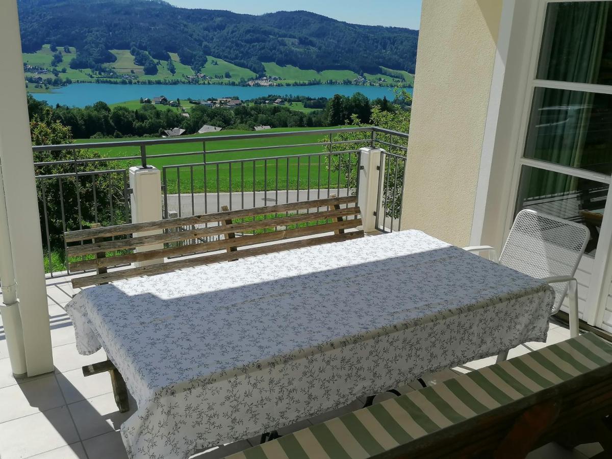 Wunderschoene Ferienwohnung Mit Seeblick Zell am Moos Ngoại thất bức ảnh